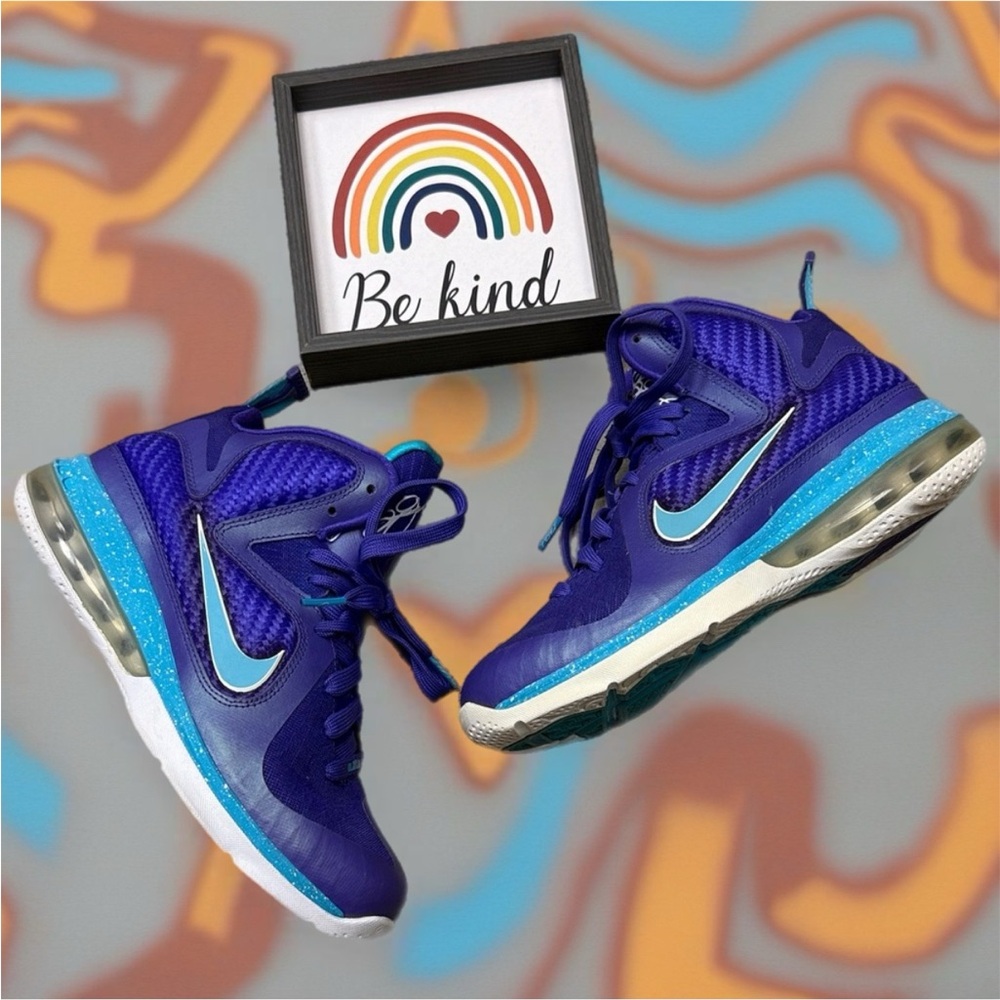 * Nike Blue and Teal High-Top Sneakers